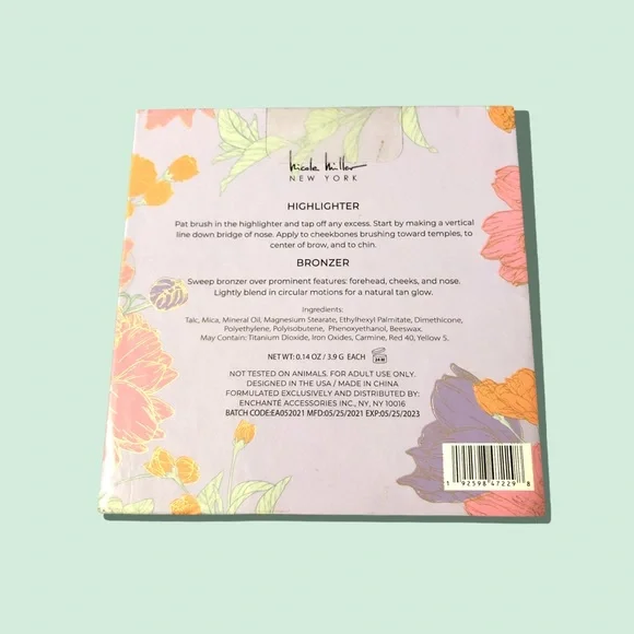 2/$30 🌸 Bronzer & Highlighter Quad Powder Palette NICOLE MILLER | Glow - Picture 8 of 8